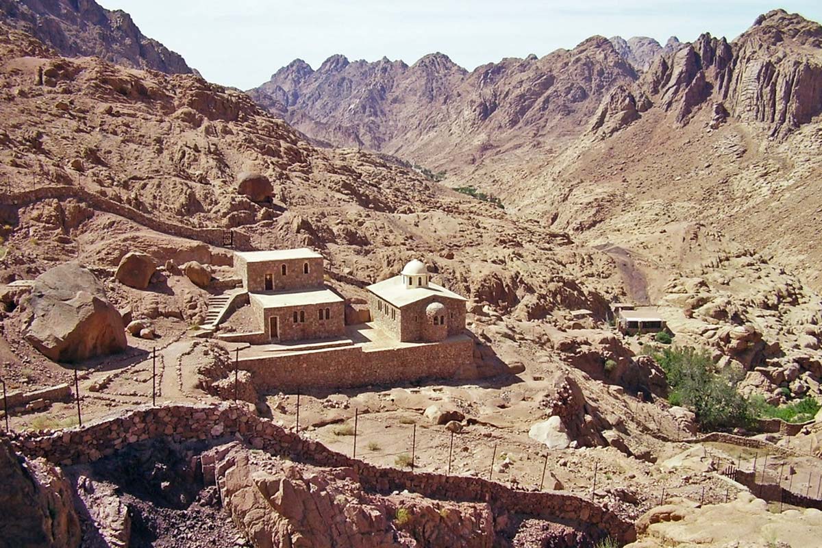 Christian religious sites in South Sinai Egypt